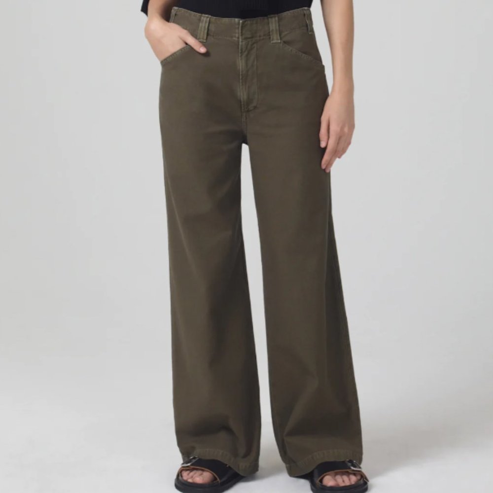 NWT Citizens of Humanity Paloma Utility Trouser In Tea Leaf